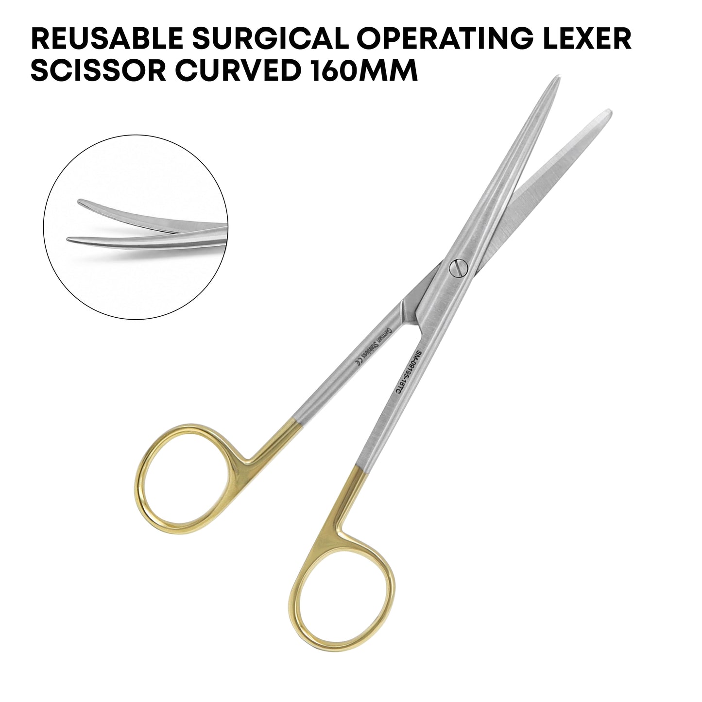 Surgical Operating Lexer Scissor Curved – 160mm / 16cm