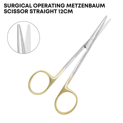 Metzenbaum Scissors Straight 12cm | Surgical Operating Dissecting Scissors