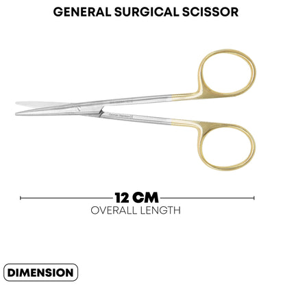 Metzenbaum Scissors Straight 12cm | Surgical Operating Dissecting Scissors