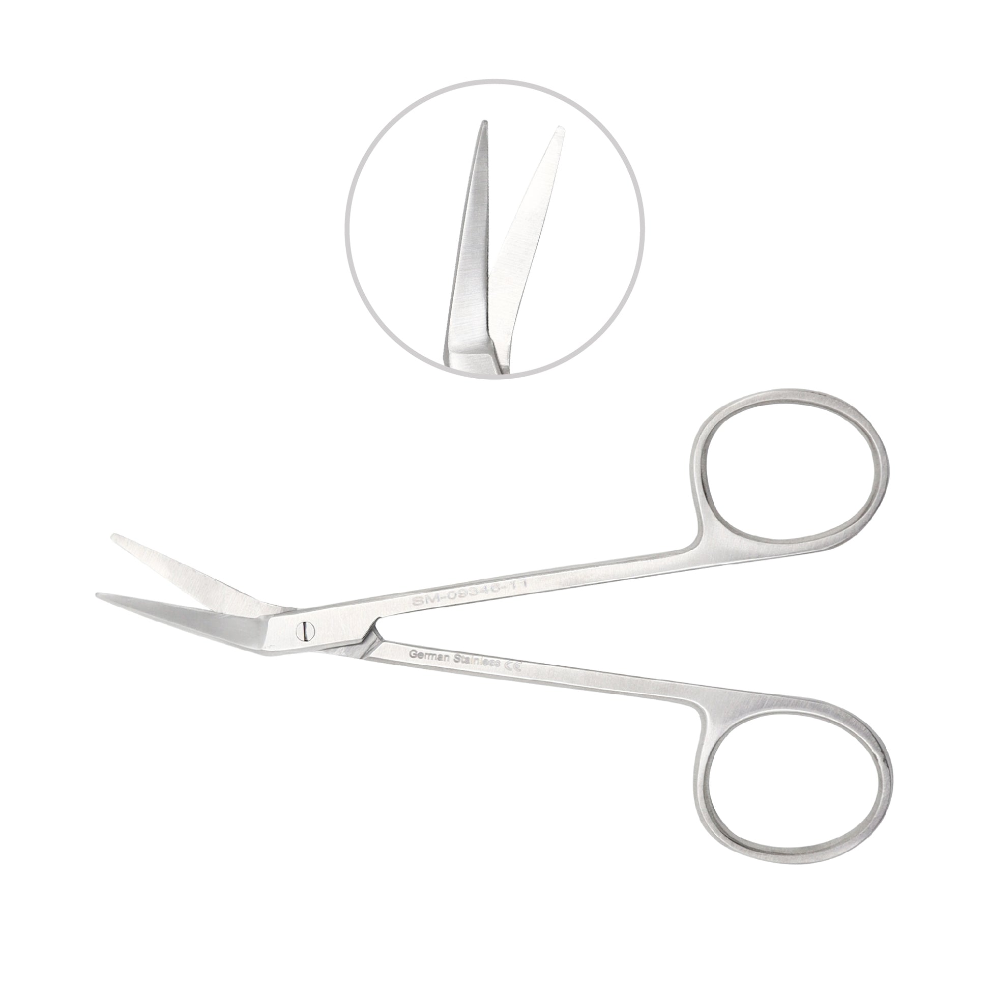 Surgical Operating Iris Scissors – Angled (11cm)