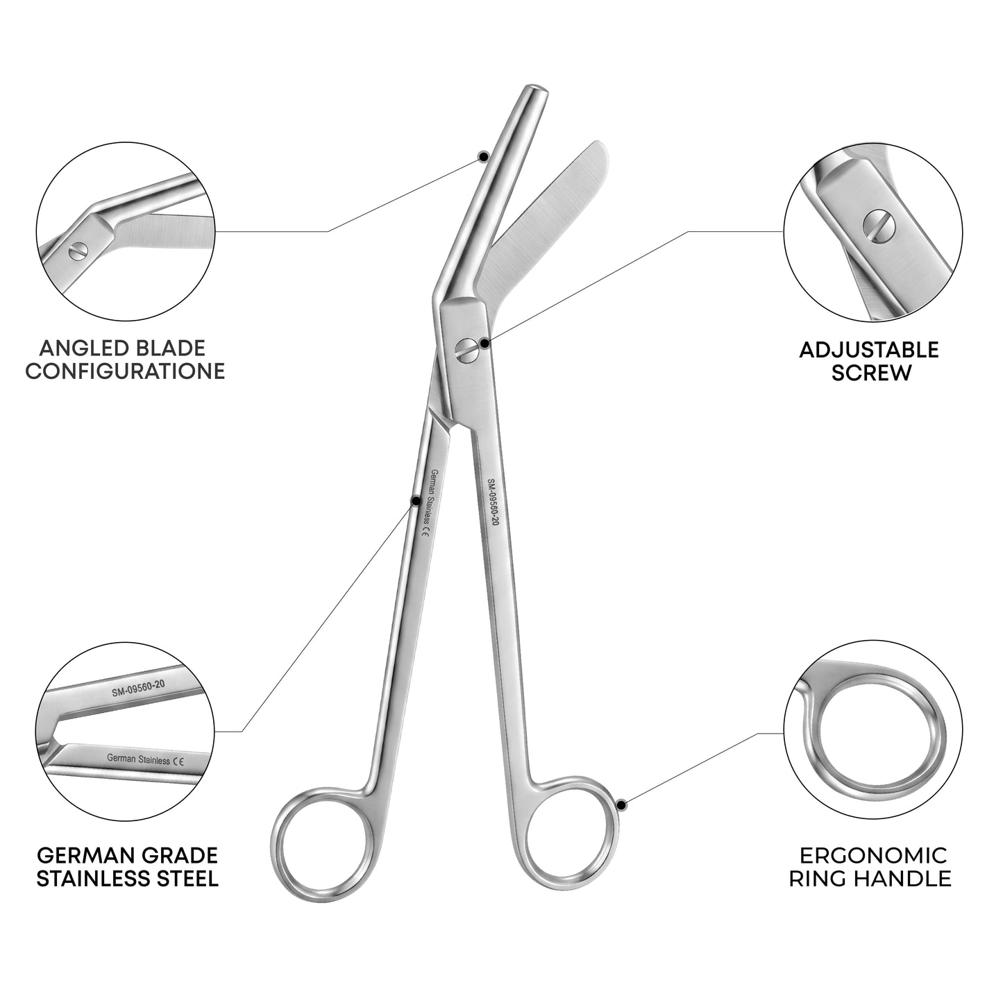 Braun-Stadler Episiotomy Scissors 20cm – Angled Surgical Scissors