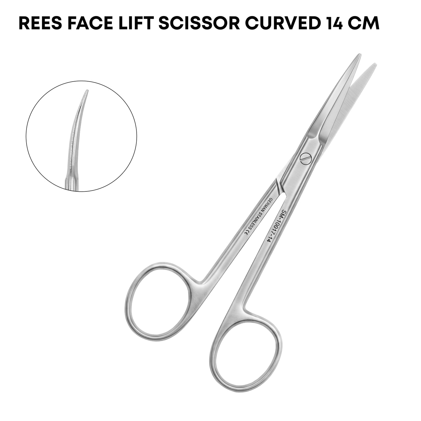 Rees Face Lift Scissors 14cm Curved – Stainless Steel