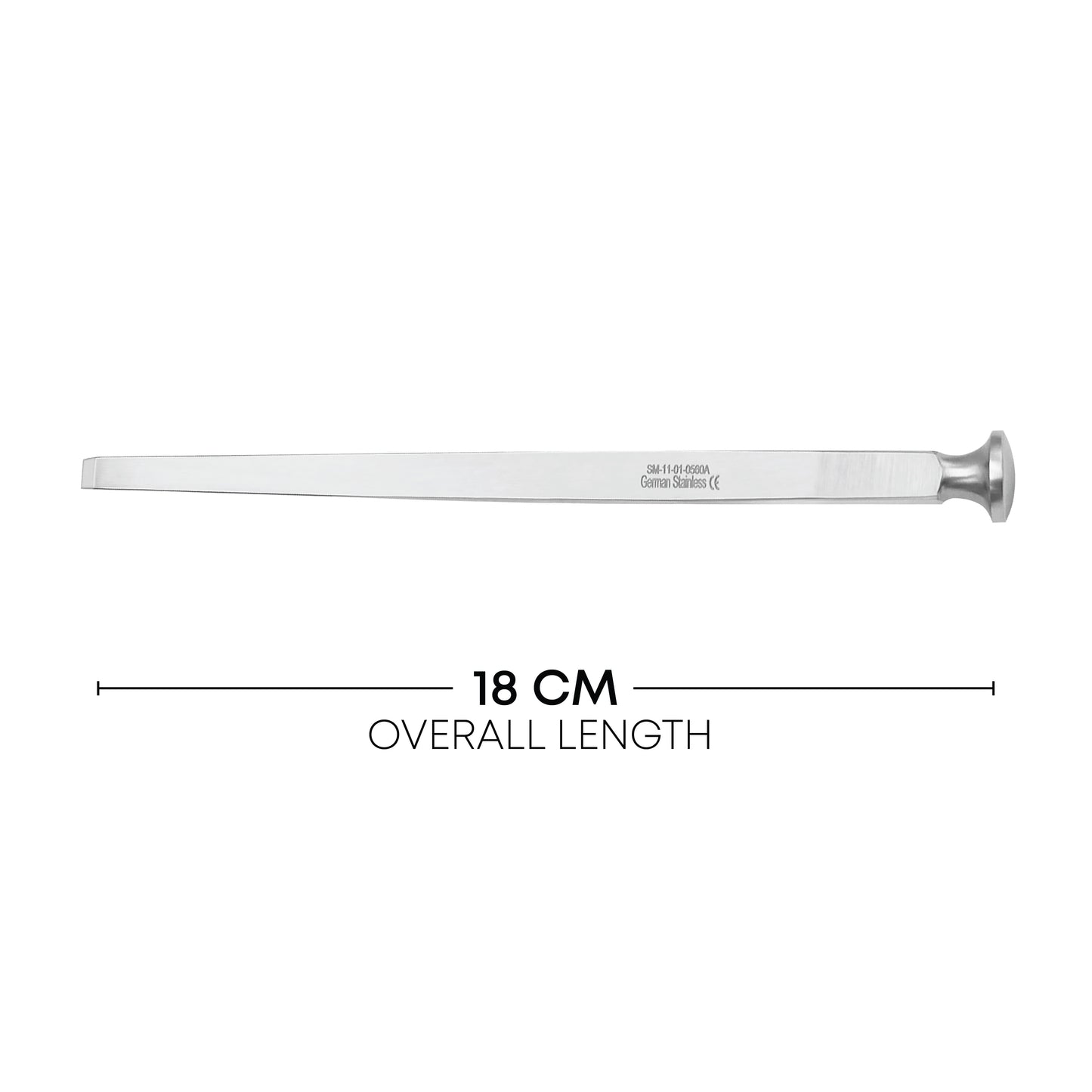 U.S. Army Bone Chisel 18cm / 7" – Straight Single-Bevel Orthopedic Chisel