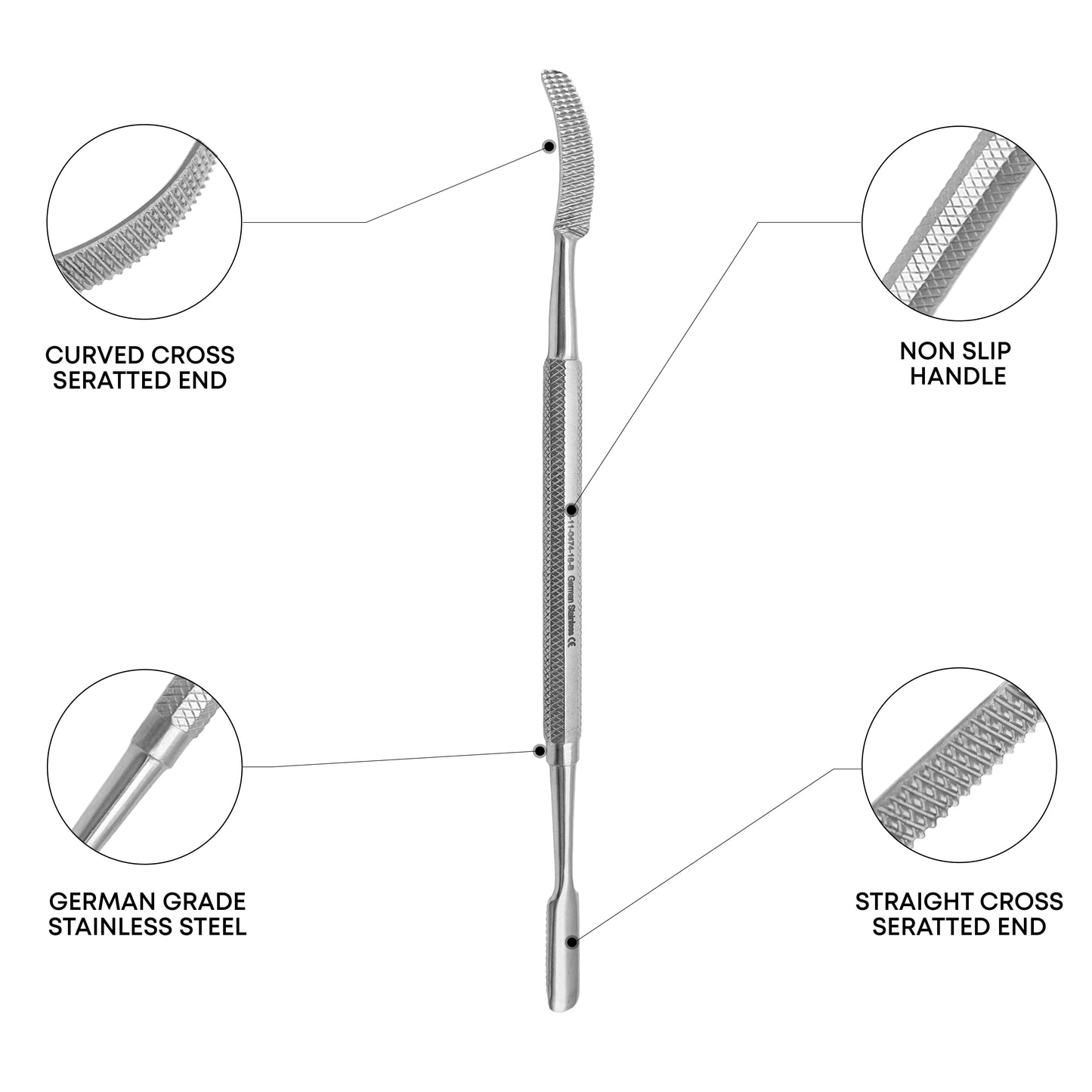 Miller-Colburn Bone File 18cm | Cross Cut Surgical Bone File