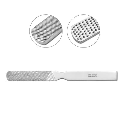 Bone File / Rasp 21cm 8.5" – 18mm Fine & Coarse Serrated Surgical Instrument