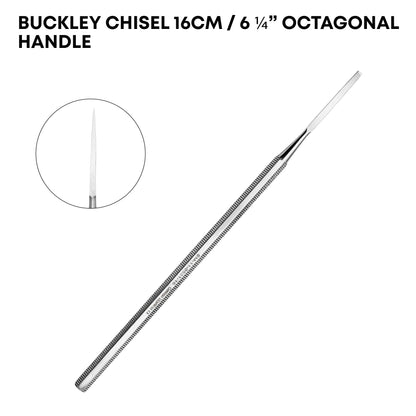 Buckley Bone Chisel 16cm / 6¼" – Octagonal Handle