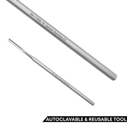 Buckley Bone Gouge 16cm / 6¼" – Octagonal Handle