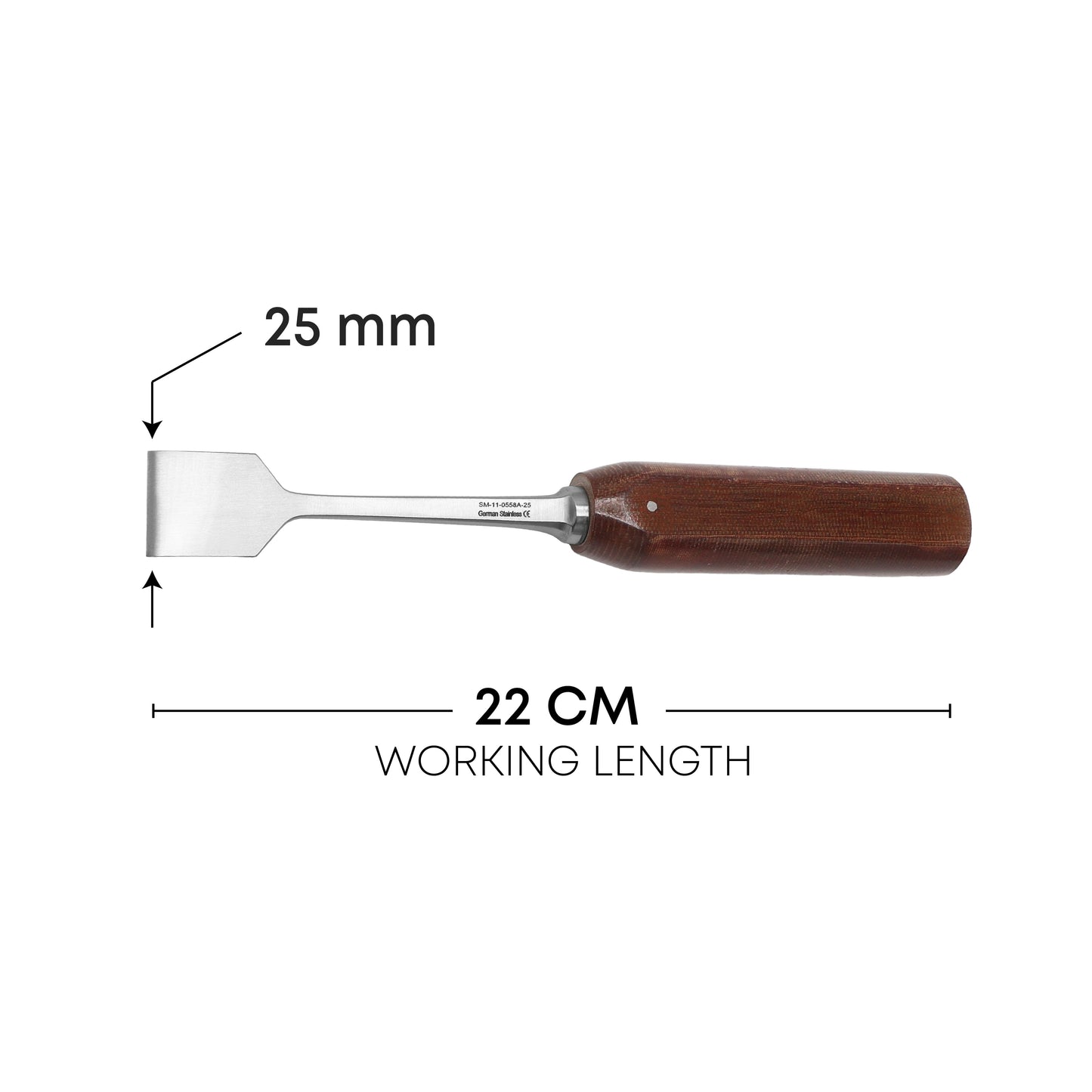 Lexer Osteotome 22cm / 8¾" – 25mm Orthopedic Bone Chisel