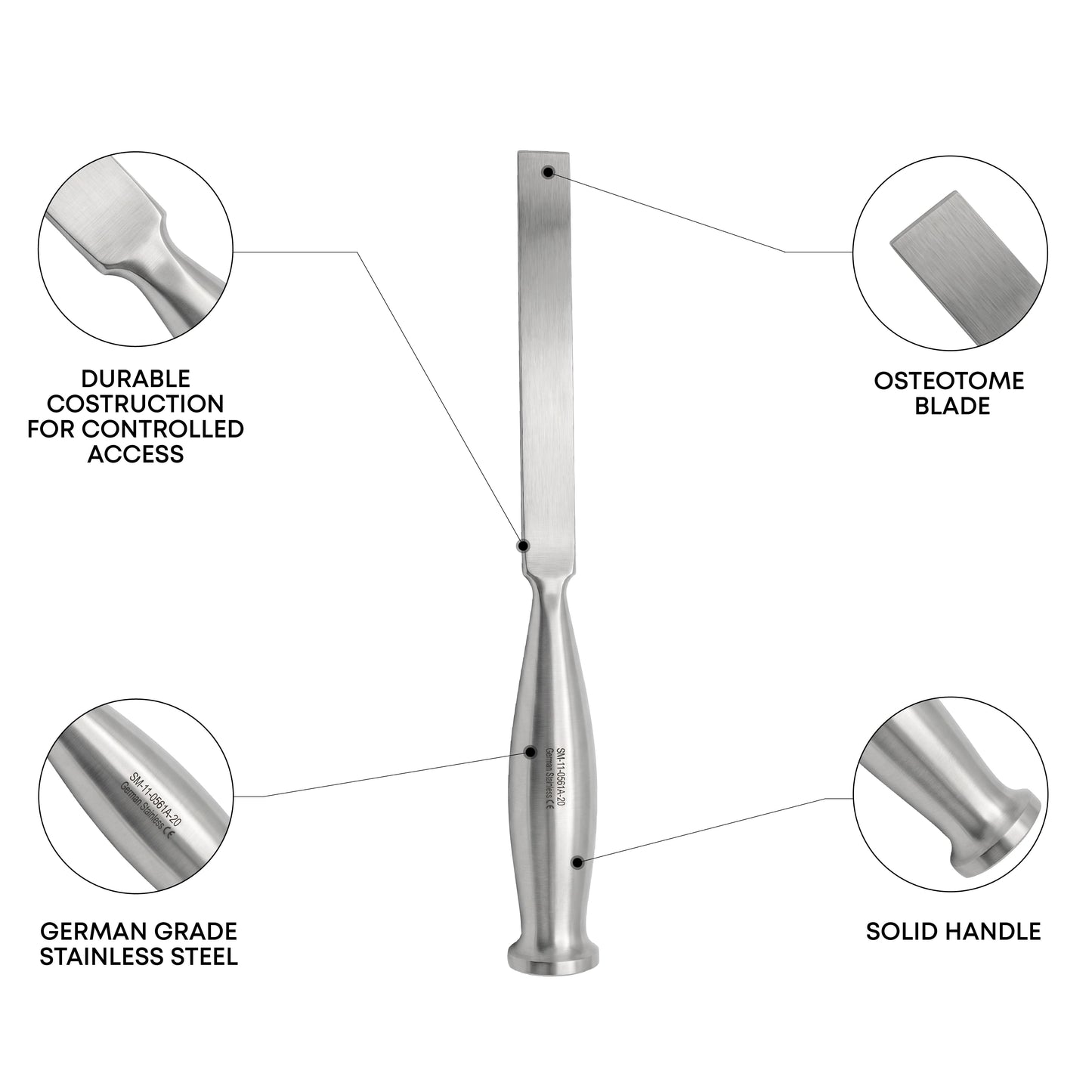 Smith-Petersen Osteotome 20.5cm / 8" – Orthopedic Bone Chisel