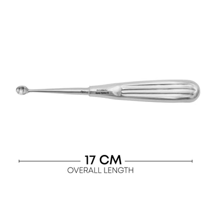Modell USA Bone Curette 16cm Oval Straight