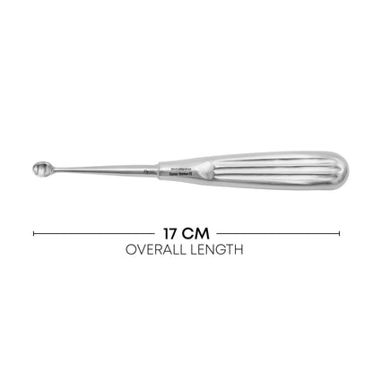 Modell USA Bone Curette 16cm Oval Straight