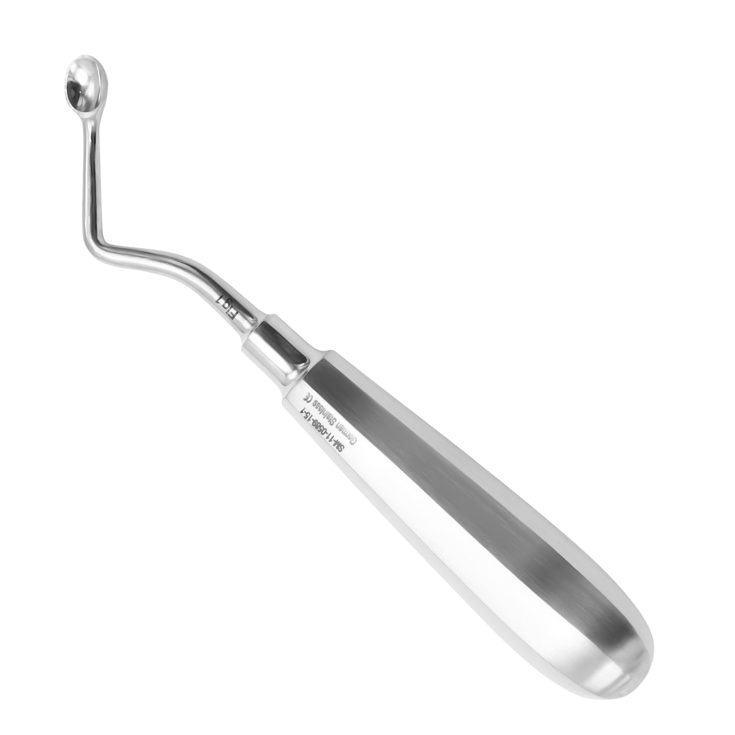 Modell USA Bone Curette 15.5cm Oval Hollow Handle Left