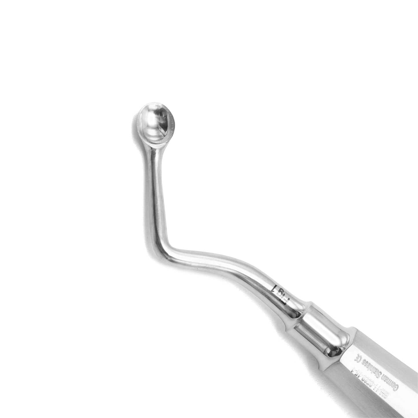 Modell USA Bone Curette 15.5cm Oval Hollow Handle Left