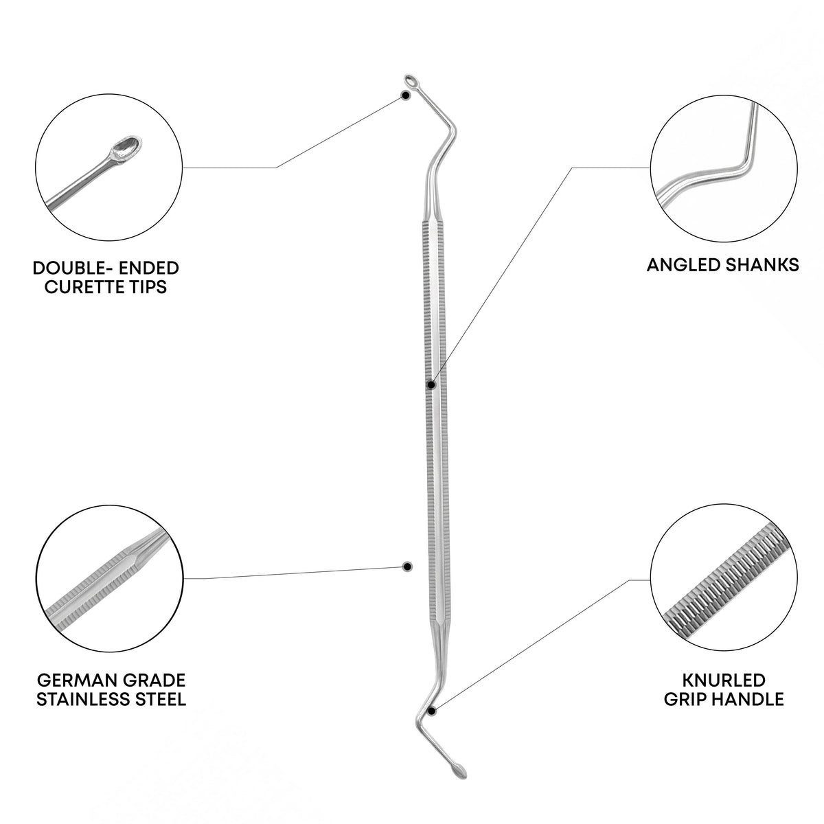 Lexer Spongiosa Gouge 25 cm (9¾") – 5mm Orthopedic Surgical Bone Gouge