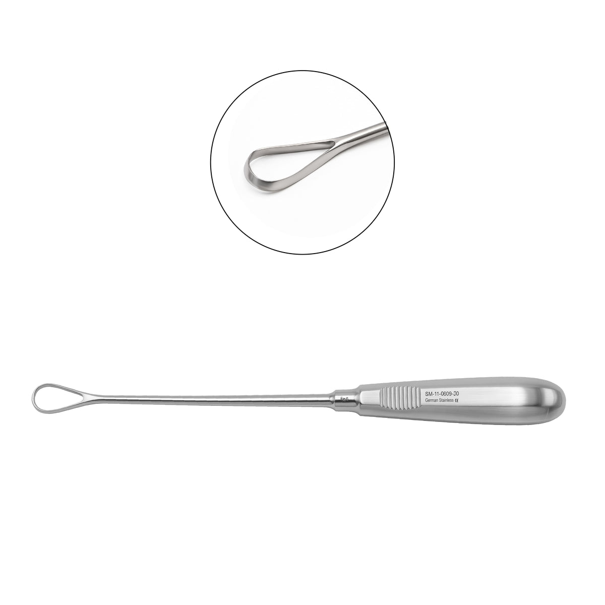 Ring Curette Straight Orthopedic Instrument