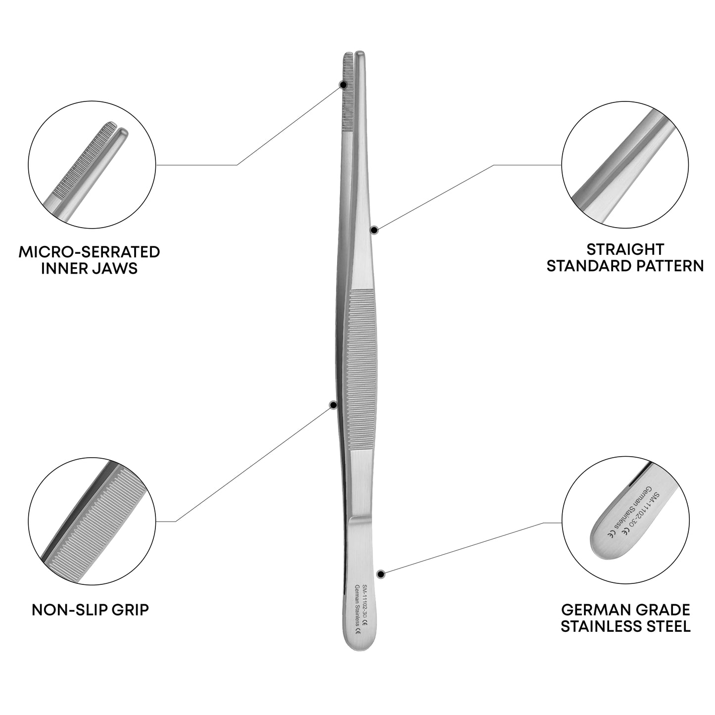 Dissecting Forceps – 230mm & 250mm Stainless Steel