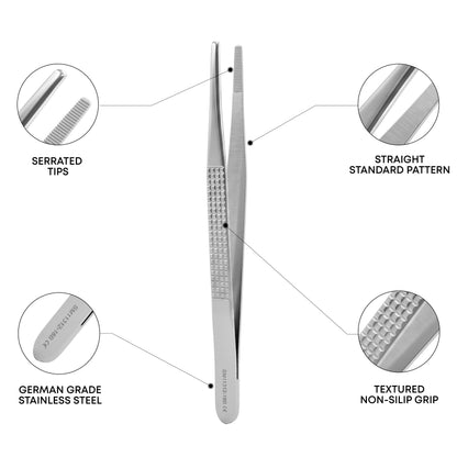 Bony Forceps with Serrated Teeth – 18cm Stainless Steel