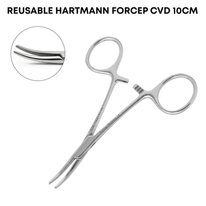 Hartmann Hemostatic Forceps Curved 10cm – Artery Clamp