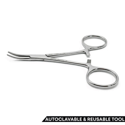 Hartmann Hemostatic Forceps Curved 10cm – Artery Clamp
