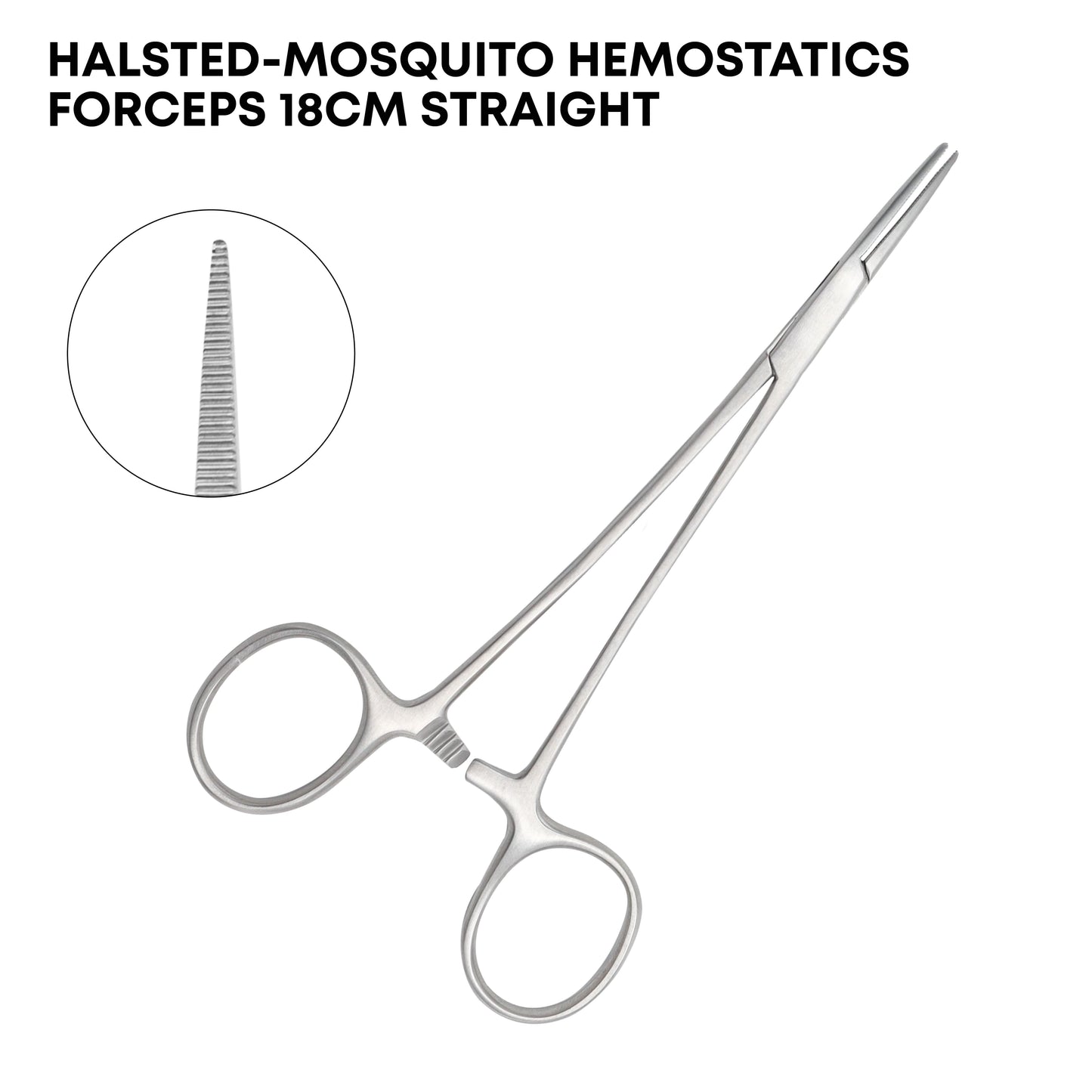 Halsted-Mosquito Hemostatic Forceps Straight 18cm