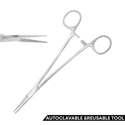 Kelly Hemostatic Forceps 18cm Straight –  Locking Surgical Clamp