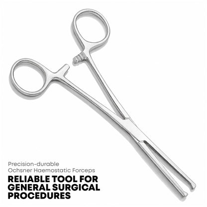 Ochsner Hemostatic Forceps Straight 20cm – 1×2 Teeth Surgical Clamp