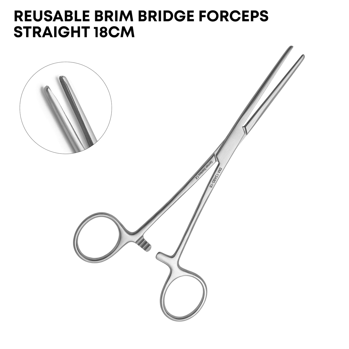 Brim Bridge Forceps Straight – 18cm