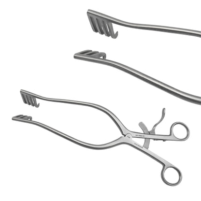 Adson Retractor – 26.5cm / 10.5" – 80mm Blade, Blunt & Sharp Variants