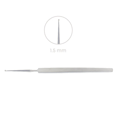 Hebra Chalazion Curette, Fig.1 – 1.5 mm, 13 cm - Stellmacher Instruments inc.