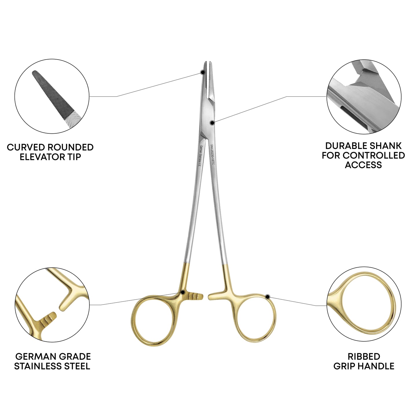 Microvascular Needle Holder TC – 18cm / 7"