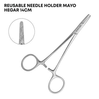 Mayo-Hegar Needle Holder Straight 14cm – Surgical Needle Driver