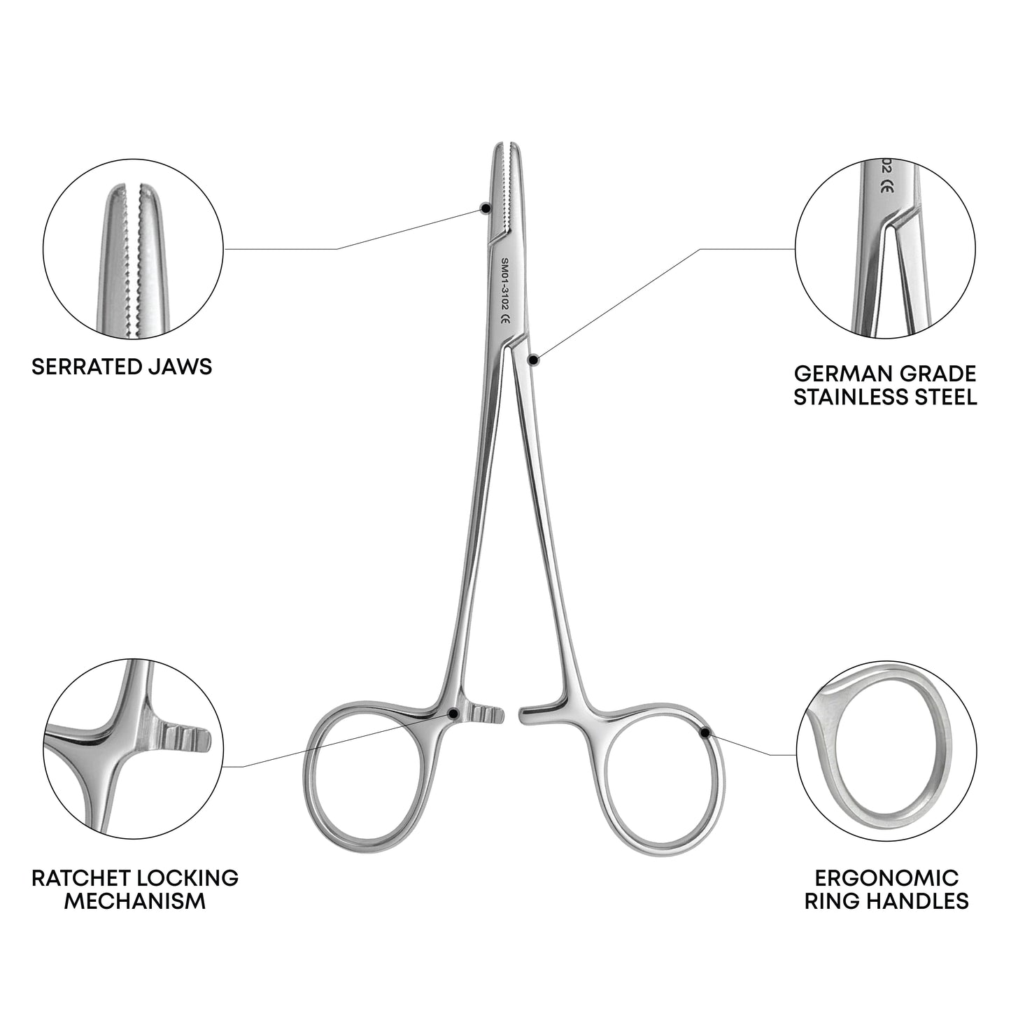Mayo-Hegar Needle Holder Straight 14cm – Surgical Needle Driver