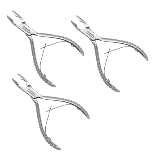 Blumenthal Bone Rongeur 30 Degree 4.5" Set of 3 – Dental Surgical Instruments