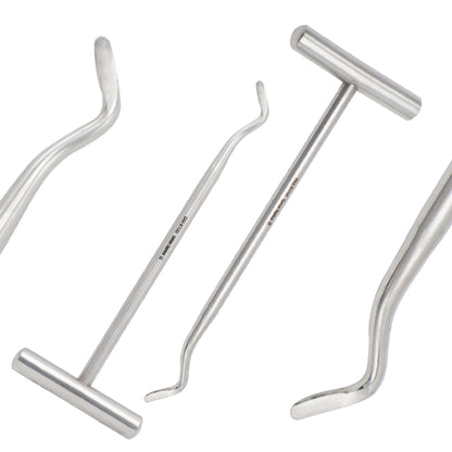 Dental Elevator Potts #6X & #7X Set – Surgical Tooth Extraction Elevators (Set of 2)