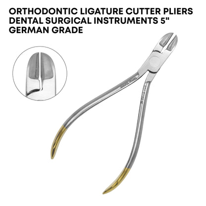 Orthodontic Ligature Cutter Pliers 5" – German Grade Dental Surgical Instrument
