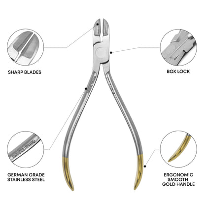 Orthodontic Ligature Cutter Pliers 5" – German Grade Dental Surgical Instrument