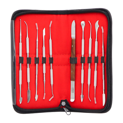 10-Piece Dental Wax Carving Tools Set –  Sculpting Instruments