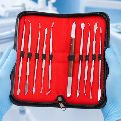 10-Piece Dental Wax Carving Tools Set –  Sculpting Instruments