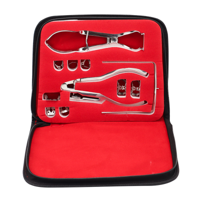 Starter Rubber Dam Kit of 11 Dental Surgical Instruments