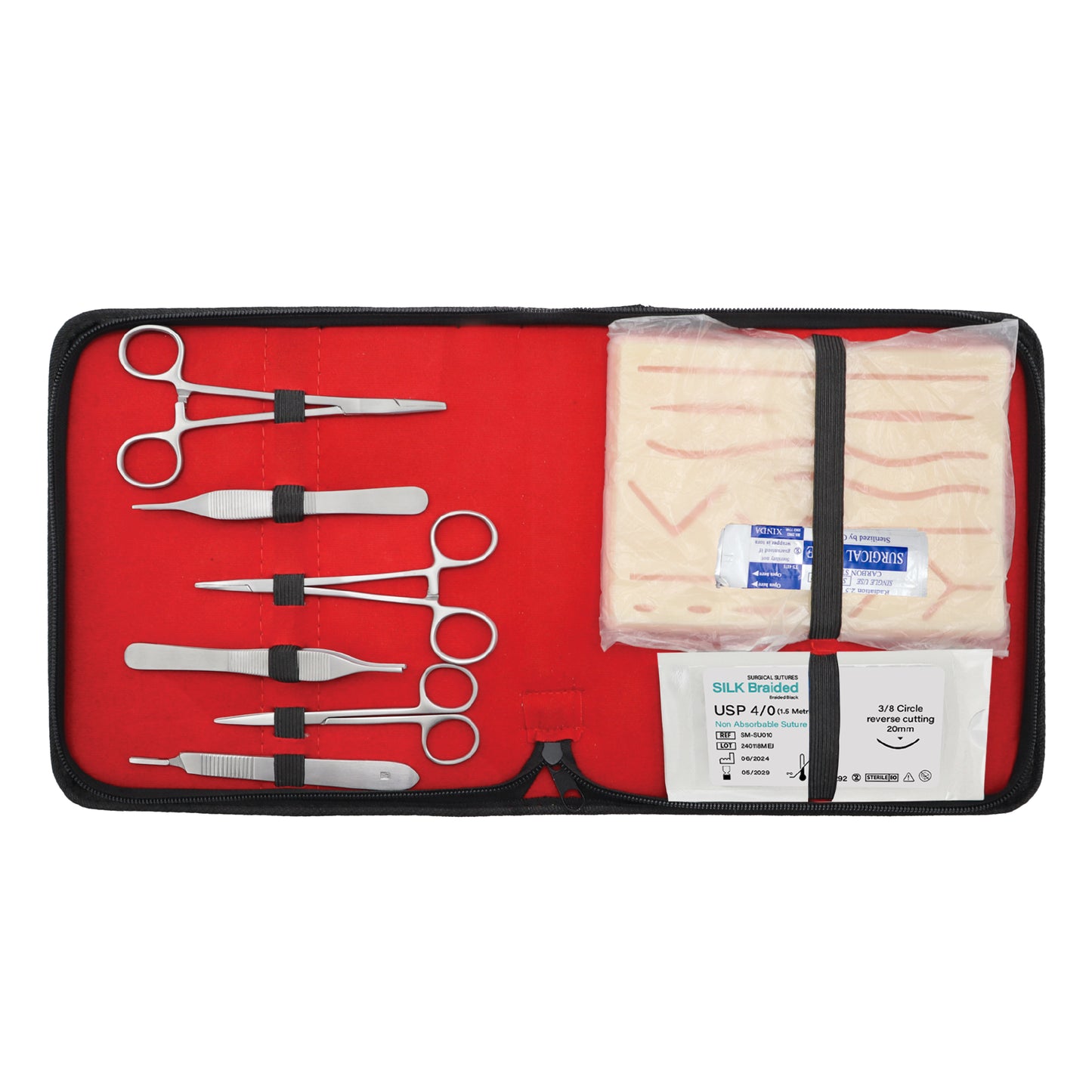 Complete Practice Student Suture Kits for Medical Students Training Kits - 19 Pcs