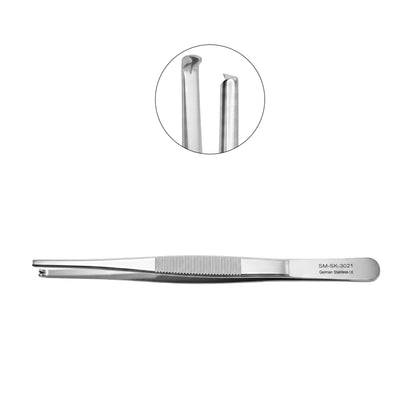 Thumb Tissue Forceps 5.5" 1x2 Teeth Rat Tooth - Set of 6