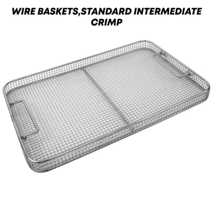 Surgical Wire Mesh Sterilization Basket – Crimp & Plain Weave
