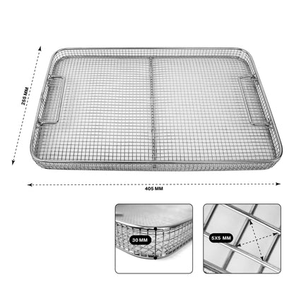 Surgical Wire Mesh Sterilization Basket – Crimp & Plain Weave