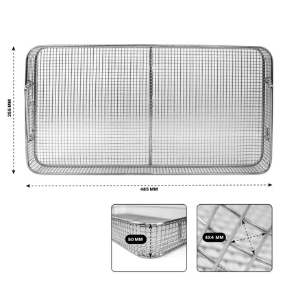 Surgical Wire Mesh Sterilization Basket – Crimp & Plain Weave