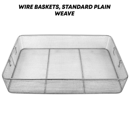 Surgical Wire Mesh Sterilization Basket – Crimp & Plain Weave