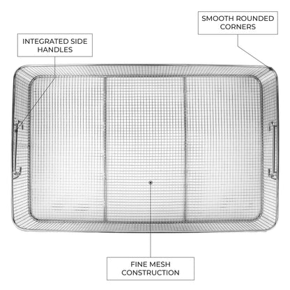 Surgical Wire Mesh Sterilization Basket – Crimp & Plain Weave
