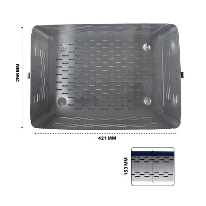Perforated Sterilization Container – 421 × 296 × 153 mm