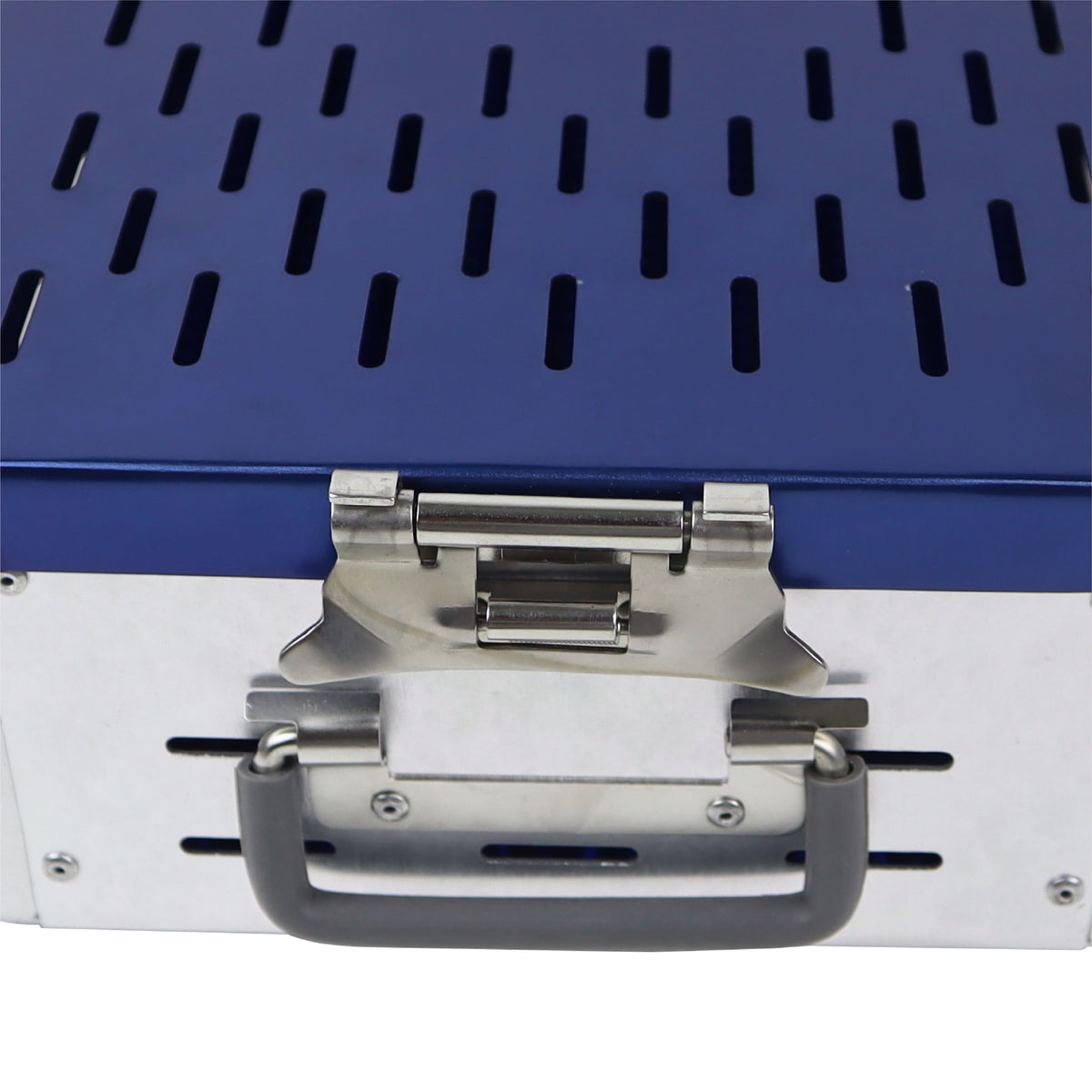 Perforated Sterilization Container – 402 × 215 × 97 mm