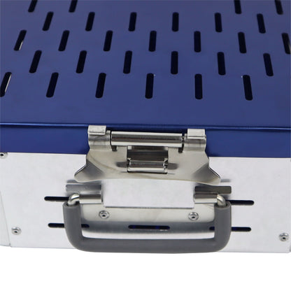 Perforated Sterilization Container – 402 × 215 × 97 mm
