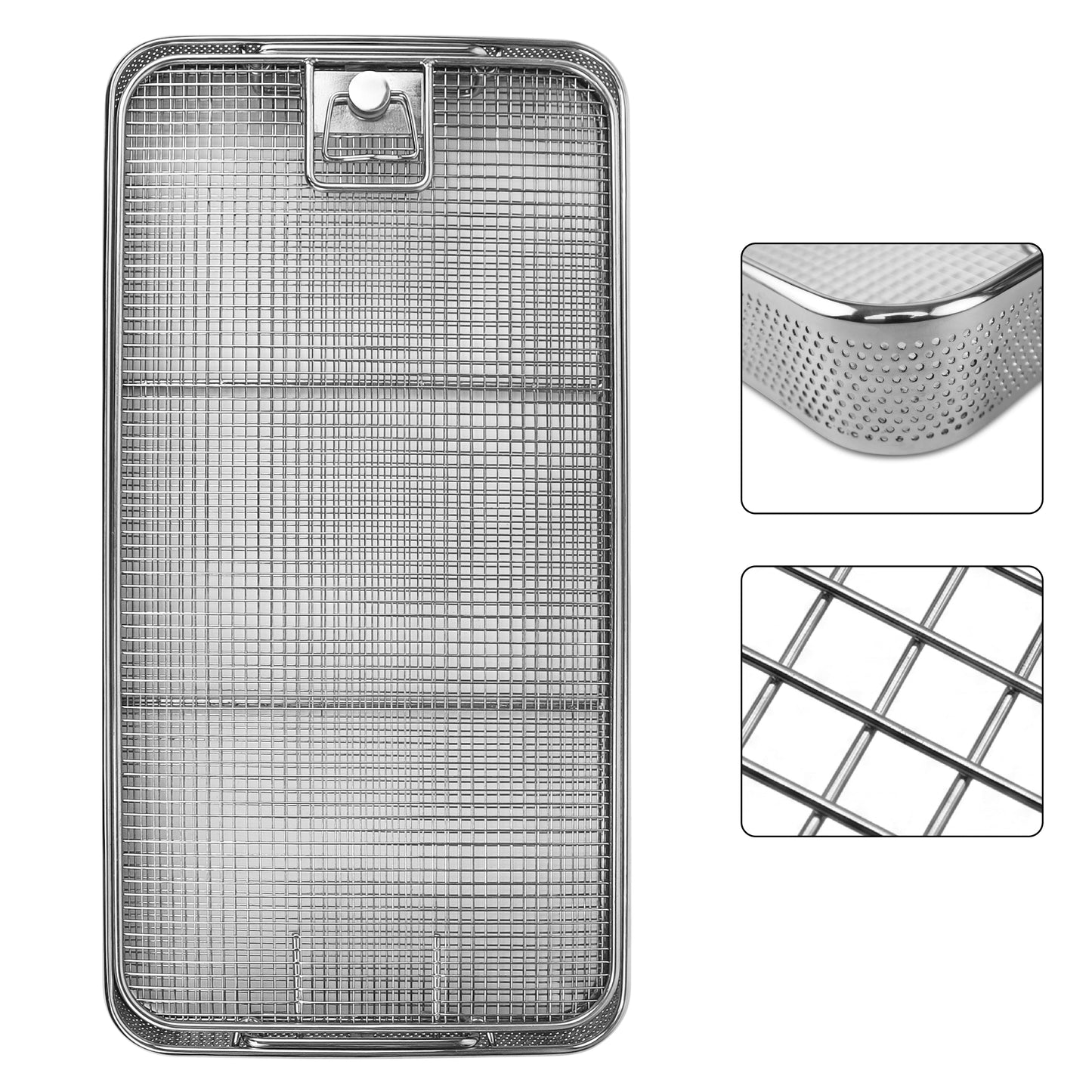 Perforated Surgical Instrument Sterilization Tray with Lid – Standard Model